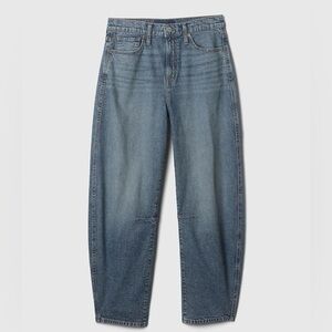 GAP High Rise Barrel Women's 28 Medium Wash